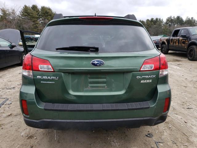 4S4BRBKC2B3434919 - 2011 SUBARU OUTBACK 2.5I LIMITED GREEN photo 6