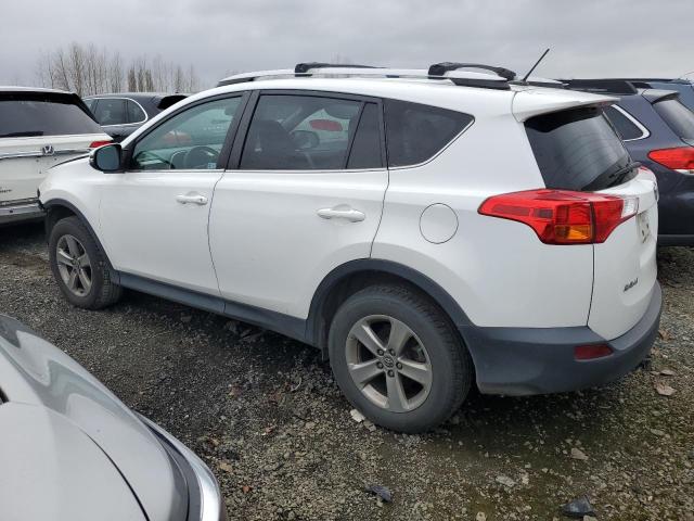 2T3RFREV2FW332413 - 2015 TOYOTA RAV4 XLE WHITE photo 2