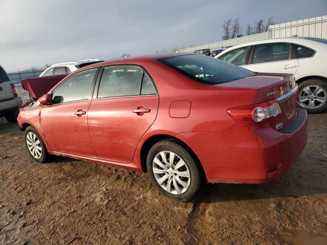 2T1BU4EE2DC921799 - 2013 TOYOTA COROLLA BASE RED photo 2