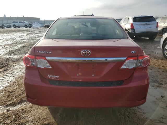 2T1BU4EE2DC921799 - 2013 TOYOTA COROLLA BASE RED photo 6