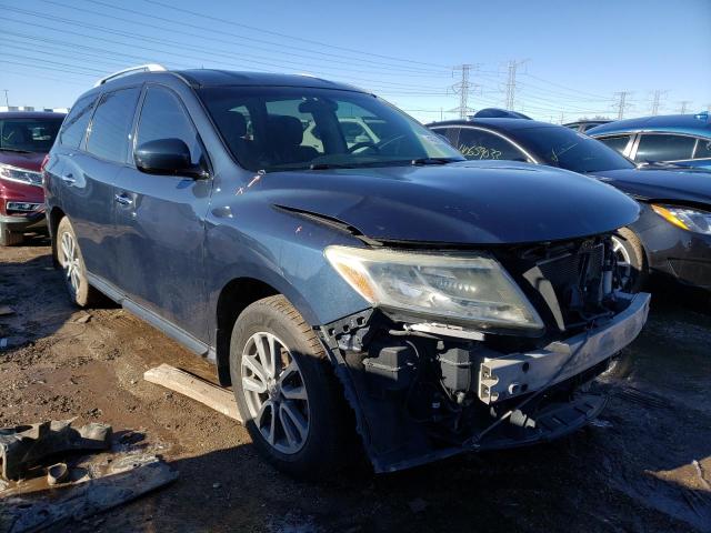 5N1AR2MM3EC602248 - 2014 NISSAN PATHFINDER S BLUE photo 4