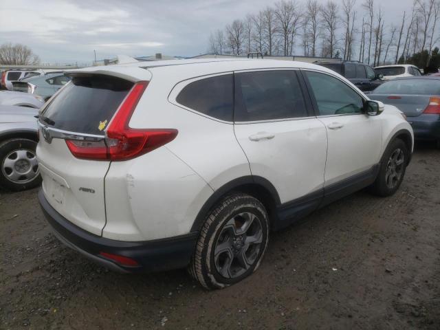 5J6RW2H50KA012884 - 2019 HONDA CR-V EX WHITE photo 3