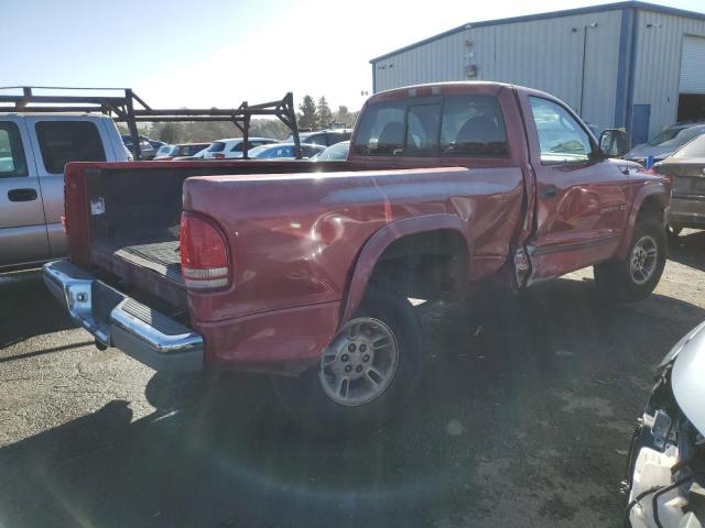 1B7GG26XXXS147709 - 1999 DODGE DAKOTA RED photo 3