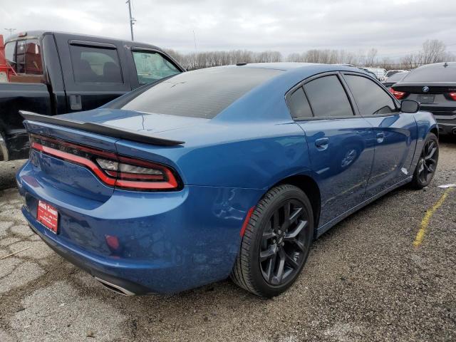 2C3CDXBG6NH157494 - 2022 DODGE CHARGER SXT BLUE photo 3