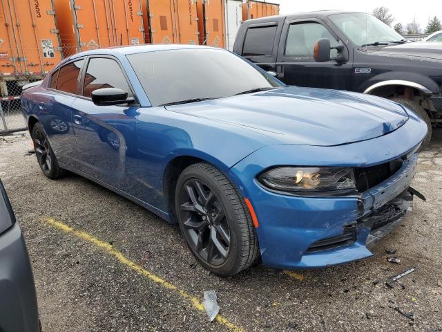 2C3CDXBG6NH157494 - 2022 DODGE CHARGER SXT BLUE photo 4