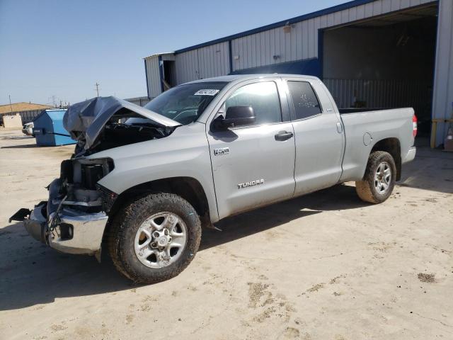 5TFUY5F17LX937673 - 2020 TOYOTA TUNDRA DOUBLE CAB SR/SR5 GRAY photo 1