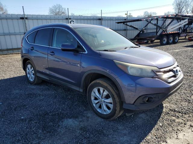 5J6RM4H74CL058677 - 2012 HONDA CR-V EXL BLUE photo 4