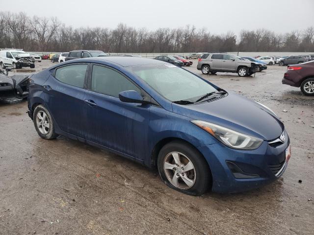 5NPDH4AE3FH633714 - 2015 HYUNDAI ELANTRA SE BLUE photo 4