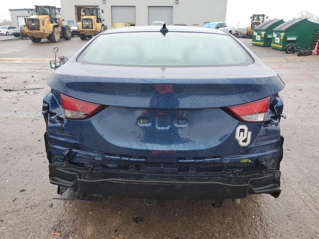 5NPDH4AE3FH633714 - 2015 HYUNDAI ELANTRA SE BLUE photo 6