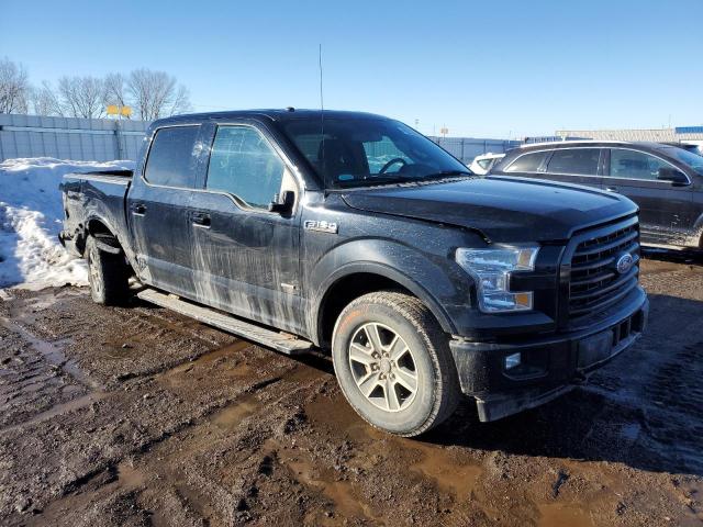 1FTEW1EP3HFC01609 - 2017 FORD F150 SUPERCREW BLACK photo 4