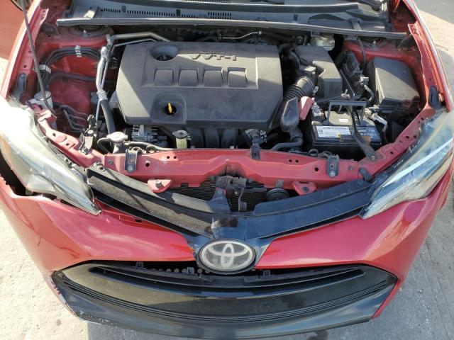 5YFBURHE1HP691719 - 2017 TOYOTA COROLLA L RED photo 11