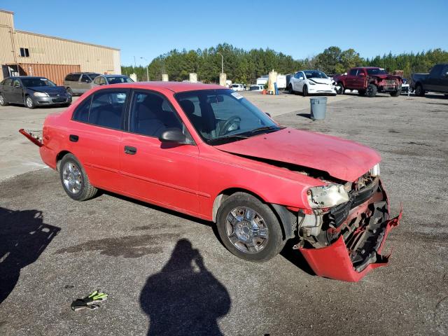 KMHCG45C11U245995 - 2001 HYUNDAI ACCENT GL RED photo 4