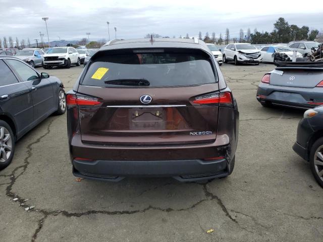 JTJBJRBZ2G2037892 - 2016 LEXUS NX 300H BROWN photo 6