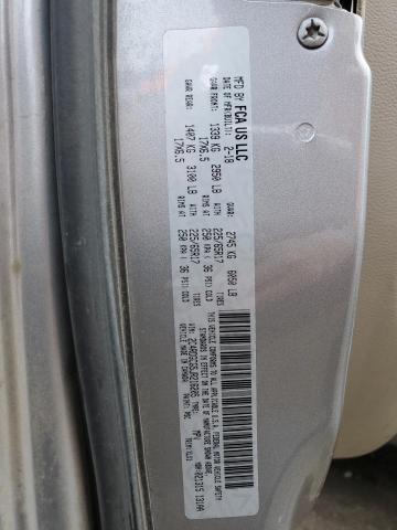 2C4RDGCG5JR216205 - 2018 DODGE GRAND CARA SXT SILVER photo 13