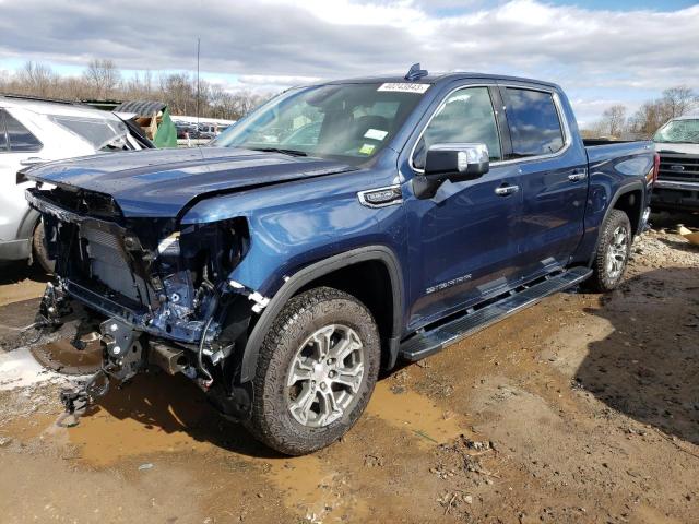 1GTUUDED3NZ643292 - 2022 GMC SIERRA K1500 SLT BLUE photo 1