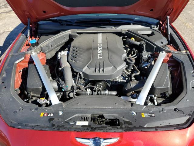 KMTG54TE6PU128410 - 2023 GENESIS G70 BASE RED photo 11