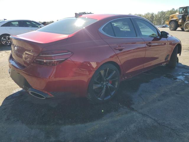 KMTG54TE6PU128410 - 2023 GENESIS G70 BASE RED photo 3