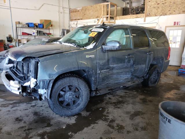 1GKFK13589R288154 - 2009 GMC YUKON HYBRID BLUE photo 1