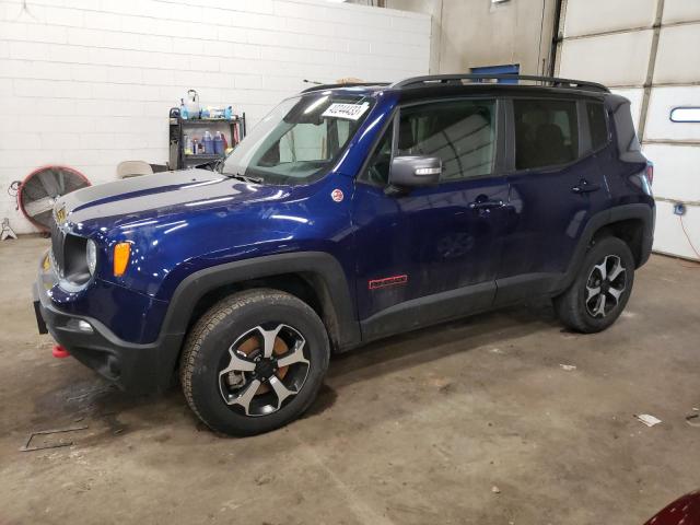 ZACNJDC15MPM92794 - 2021 JEEP RENEGADE TRAILHAWK BLUE photo 1