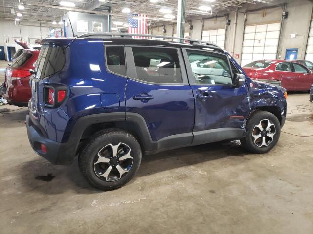 ZACNJDC15MPM92794 - 2021 JEEP RENEGADE TRAILHAWK BLUE photo 3