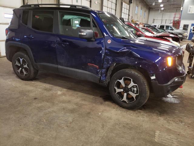 ZACNJDC15MPM92794 - 2021 JEEP RENEGADE TRAILHAWK BLUE photo 4