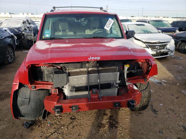 1J8HG58N86C143273 - 2006 JEEP COMMANDER LIMITED RED photo 5