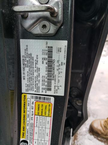 3FA6P0LU5KR157925 - 2019 FORD FUSION SE GRAY photo 12