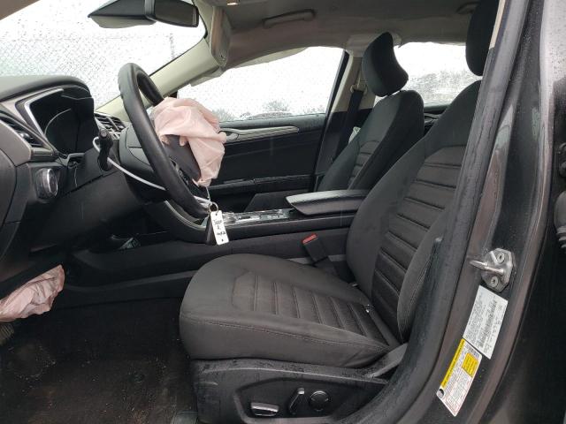 3FA6P0LU5KR157925 - 2019 FORD FUSION SE GRAY photo 7