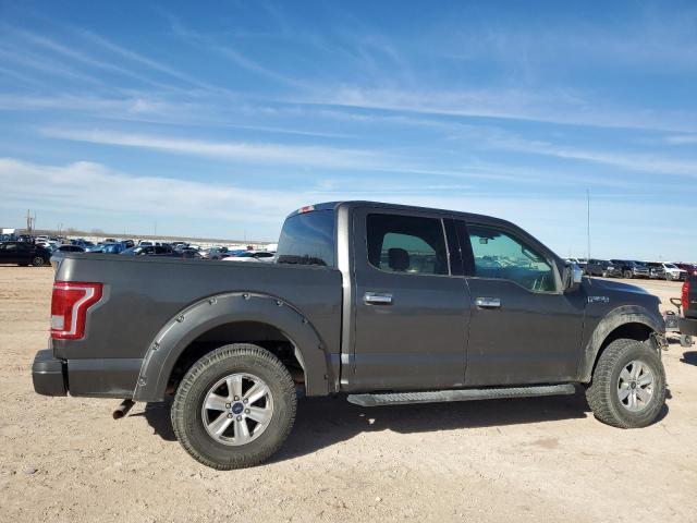 1FTEW1C8XFKE80671 - 2015 FORD F150 SUPERCREW GRAY photo 3