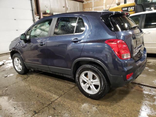 3GNCJNSB9KL301871 - 2019 CHEVROLET TRAX LS BLUE photo 2