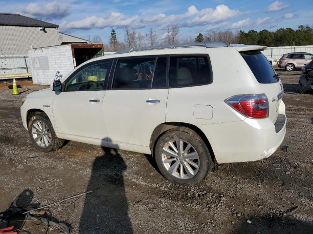 JTEEW44A082025636 - 2008 TOYOTA HIGHLANDER HYBRID LIMITED WHITE photo 2