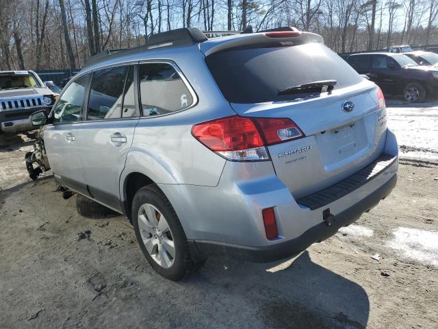 4S4BRDKC0C2243342 - 2012 SUBARU OUTBACK 3.6R LIMITED SILVER photo 2