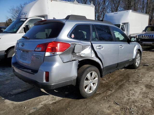 4S4BRDKC0C2243342 - 2012 SUBARU OUTBACK 3.6R LIMITED SILVER photo 3