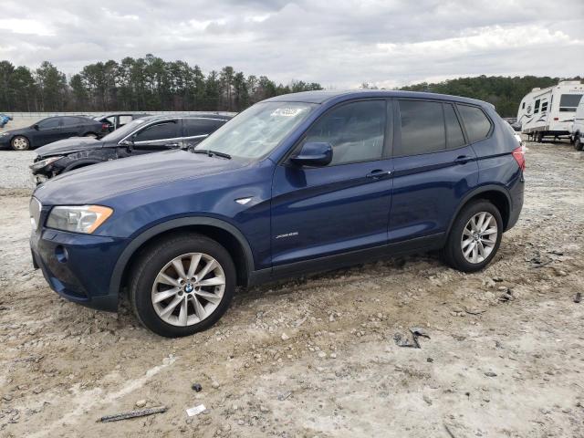 5UXWX9C52E0D18356 - 2014 BMW X3 XDRIVE28I BLUE photo 1