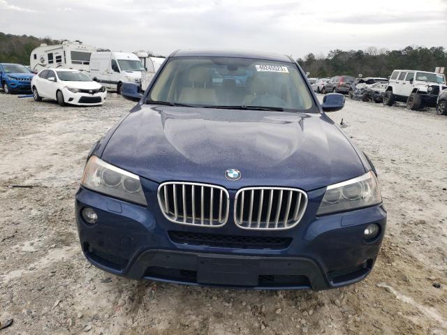 5UXWX9C52E0D18356 - 2014 BMW X3 XDRIVE28I BLUE photo 5