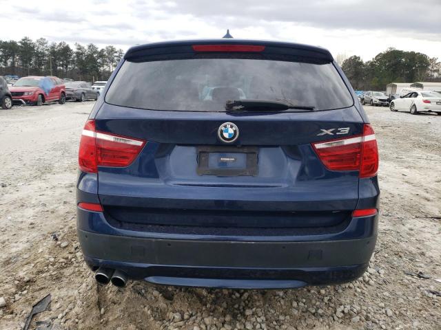 5UXWX9C52E0D18356 - 2014 BMW X3 XDRIVE28I BLUE photo 6
