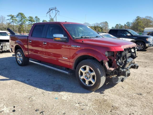 1FTFW1CT8EKF43242 - 2014 FORD F150 SUPERCREW RED photo 4