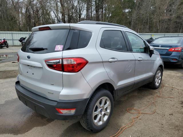 MAJ3S2GE4KC273602 - 2019 FORD ECOSPORT SE Argent photo 3