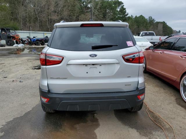 MAJ3S2GE4KC273602 - 2019 FORD ECOSPORT SE SILVER photo 6