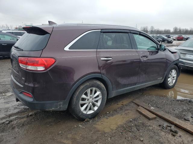 5XYPGDA5XGG068015 - 2016 KIA SORENTO LX BURGUNDY photo 3