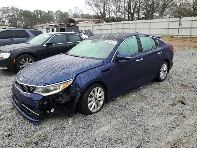 5XXGU4L30JG252718 - 2018 KIA OPTIMA EX BLUE photo 1