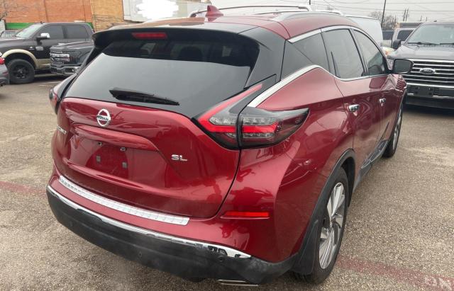 5N1AZ2CJ7LN116440 - 2020 NISSAN MURANO SL MAROON photo 4