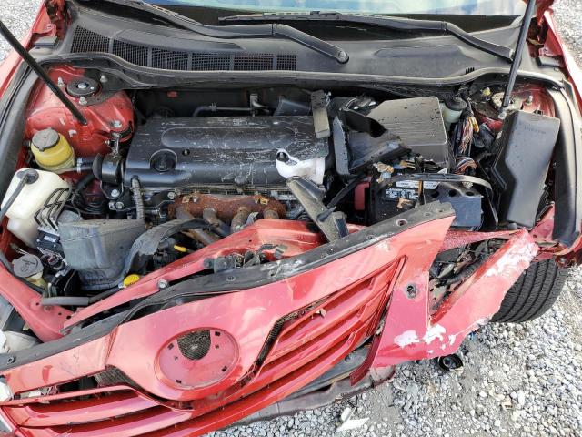 4T1BE46K27U117636 - 2007 TOYOTA CAMRY CE RED photo 11