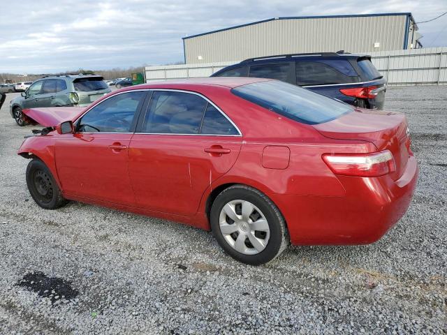 4T1BE46K27U117636 - 2007 TOYOTA CAMRY CE RED photo 2