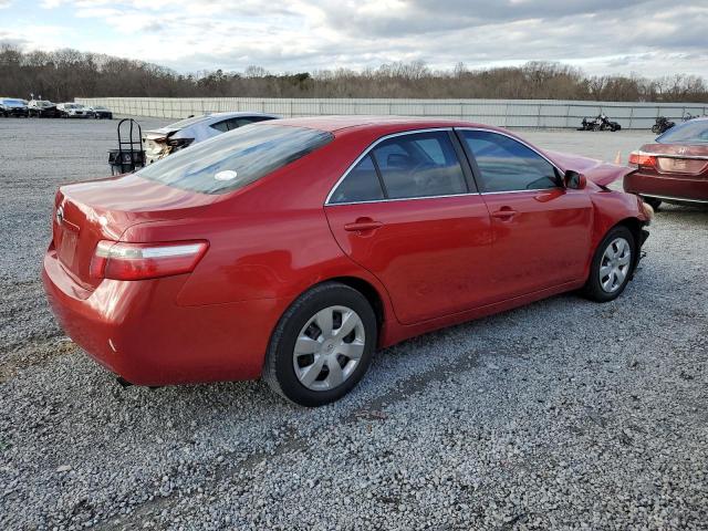 4T1BE46K27U117636 - 2007 TOYOTA CAMRY CE RED photo 3