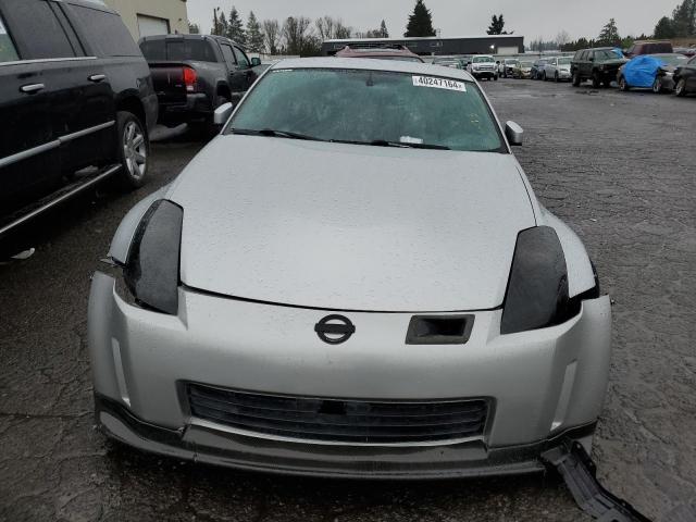 JN1BZ34DX8M704484 - 2008 NISSAN 350Z COUPE SILVER photo 5