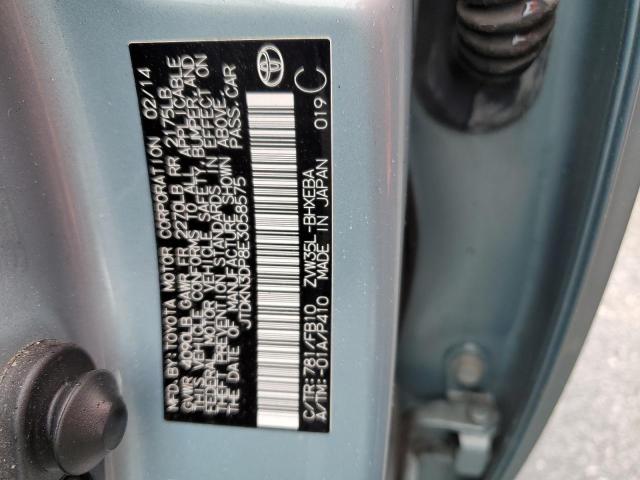 JTDKN3DP8E3058575 - 2014 TOYOTA PRIUS PLUG TEAL photo 13