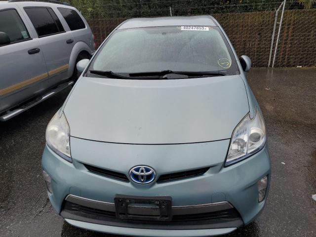 JTDKN3DP8E3058575 - 2014 TOYOTA PRIUS PLUG TEAL photo 5