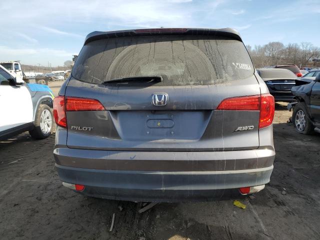 5FNYF6H88HB020119 - 2017 HONDA PILOT EXL GRAY photo 6