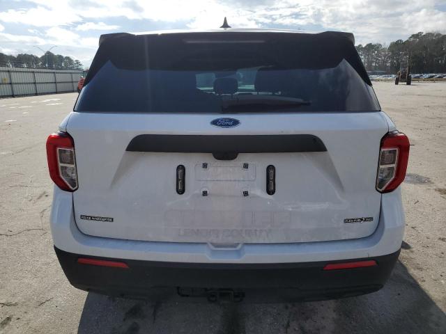 1FM5K8AB8PGA81454 - 2023 FORD EXPLORER POLICE INTERCEPTOR WHITE photo 6